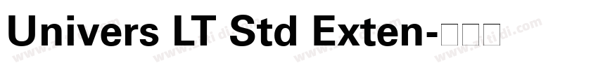 Univers LT Std Exten字体转换